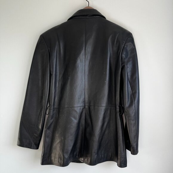 Vtg Women’s Michael Hoban NORTH BEACH LEATHER Iconic Classic Black Jacket Sz 4 - Picture 9 of 9